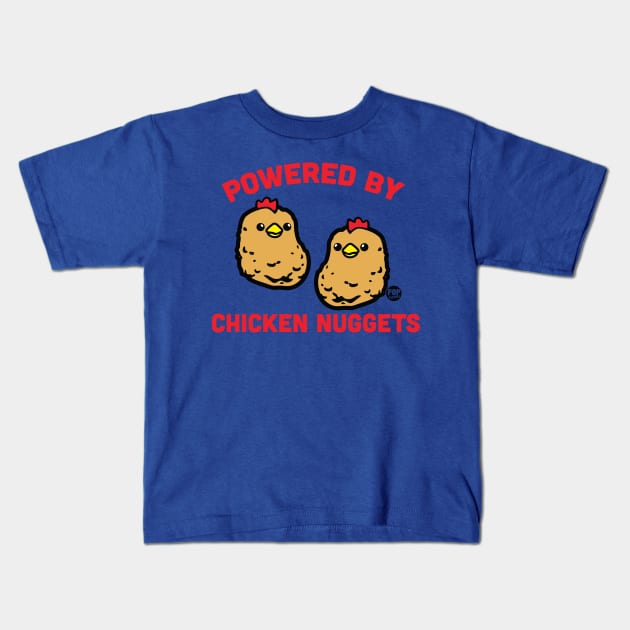 CHICKEN NUGGETS Kids T-Shirt by toddgoldmanart